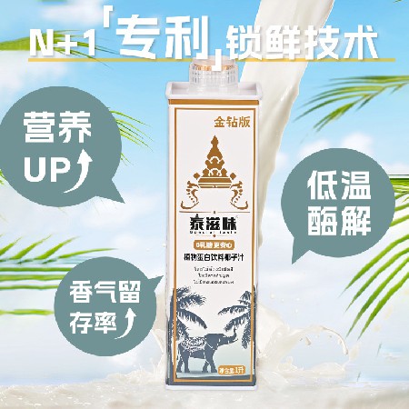 1L泰式鲜榨椰子汁泰国风味网红大瓶饮料整箱植物蛋白饮料代理合作